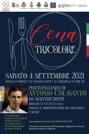 Si svolgerà il 4 settembre la ‘Cena Tricolore’ di beneficenza per la pediatria dell’Ospedale Maggiore Si svolgerà il 4 settembre la ‘Cena Tricolore’ di beneficenza per la pediatria dell’Ospedale Maggiore