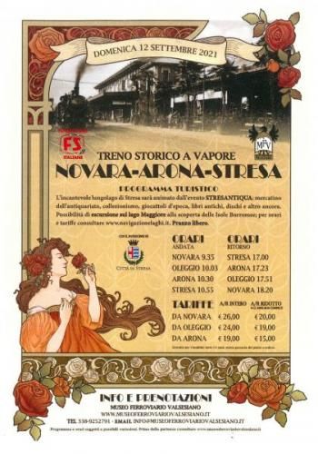 Domani tra Stresa ed Arona correrà il treno a vapore Domani tra Stresa ed Arona correrà il treno a vapore