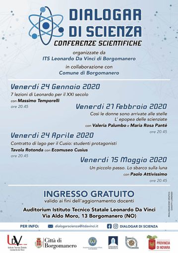 Borgomanero: riparte il progetto Dialogar di Scienza Borgomanero: riparte il progetto Dialogar di Scienza
