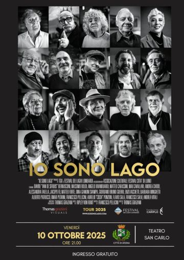 Arona, al Teatro San Carlo arriva “Io sono Lago”: il viaggio tra arte, natura e identità dei laghi del Nord Italia