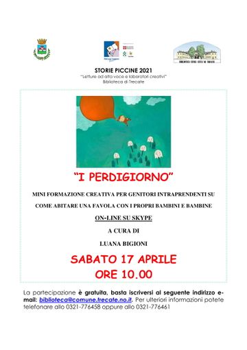 Il 17 aprile si terrà la miniformazione sulle favole “I perdigiorno” Il 17 aprile si terrà la miniformazione sulle favole “I perdigiorno”