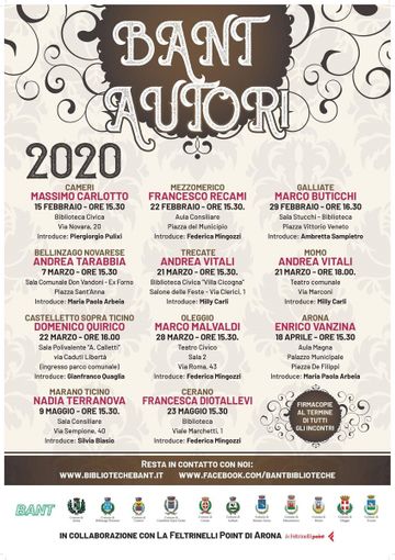 Bant Autori: proseguono gli appuntamenti Bant Autori: proseguono gli appuntamenti