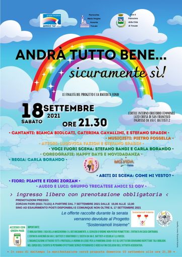Sabato 18 sarà in scena"Andra tutto bene... sicuramente sì!"