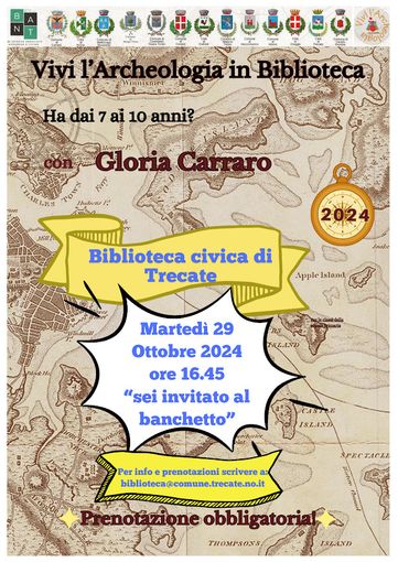 Alla Biblioteca civica di Trecate un “banchetto” per scoprire l’archeologia Alla Biblioteca civica di Trecate un “banchetto” per scoprire l’archeologia