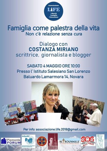 Per la prima volta, Costanza Miriano a Novara