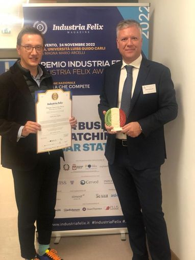 Premio Industria Felix ad Acqua Novara Vco, Terzoli e Barbone: &quot;Siamo tra le 200 aziende migliori d'Italia&quot;