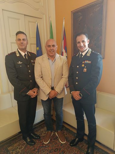 Borgomanero: il sindaco Bossi incontra il nuovo comandante della Tenenza dei Carabinieri