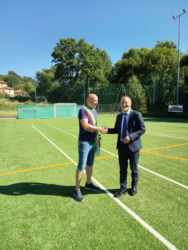 L'assessore regionale ai Fondi di Sviluppo e Coesione Gian Luca Vignale e il sindaco Davide Inzaghi L'assessore regionale ai Fondi di Sviluppo e Coesione Gian Luca Vignale e il sindaco Davide Inzaghi