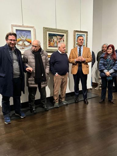 Mostra di Alfredo Vallese al Broletto di Novara: Crivelli porta i saluti della Provincia Mostra di Alfredo Vallese al Broletto di Novara: Crivelli porta i saluti della Provincia
