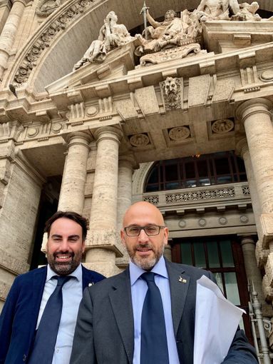 Preioni e Allasia a Roma per depositare il quesito referendario per la modifica della legge elettorale