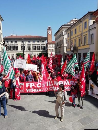 Tradizionale corteo e comizio del Primo Maggio a Novara Tradizionale corteo e comizio del Primo Maggio a Novara
