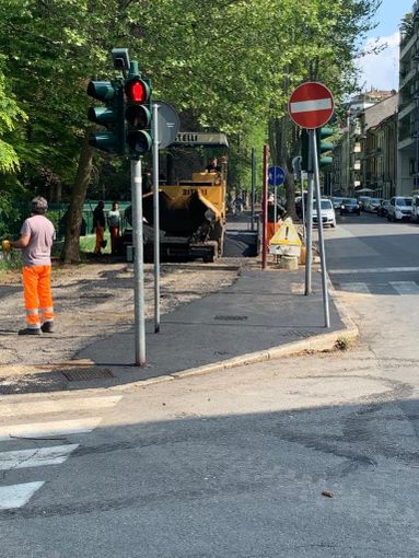 A Novara continua la risistemazione della piste ciclabili