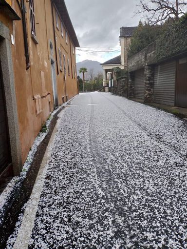 Violenta grandinata nel tardo pomeriggio VIDEO Violenta grandinata nel tardo pomeriggio VIDEO