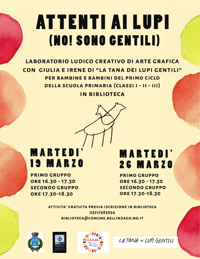 Laboratorio di arte grafica per bambini in Biblioteca Laboratorio di arte grafica per bambini in Biblioteca