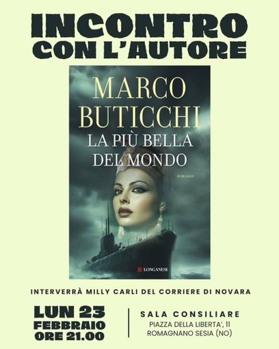 Romagnano Sesia ospita Marco Buticchi: incontro con l’autore