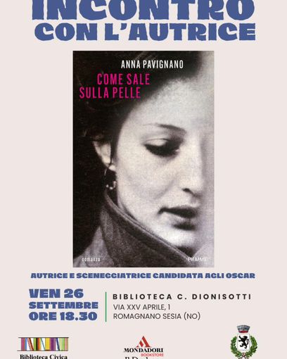 Anna Pavignano a Romagnano Sesia: la voce di una sceneggiatrice candidata agli Oscar