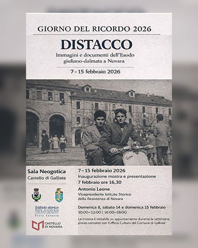 “Distacco”: a Galliate la mostra sull’Esodo giuliano-dalmata per il Giorno del Ricordo