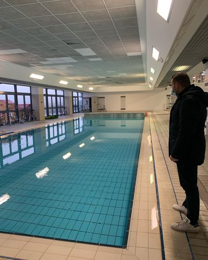 Proseguono i lavori alla piscina del Centro Sportivo Terdoppio Proseguono i lavori alla piscina del Centro Sportivo Terdoppio
