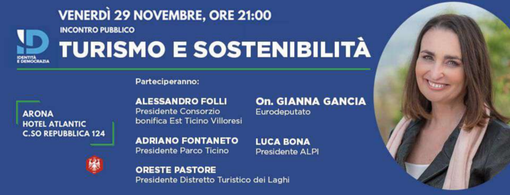 Venerdì l'incontro pubblico "Turismo e sostenibilità" con l'europarlamentare Gianna Gancia Venerdì l'incontro pubblico "Turismo e sostenibilità" con l'europarlamentare Gianna Gancia