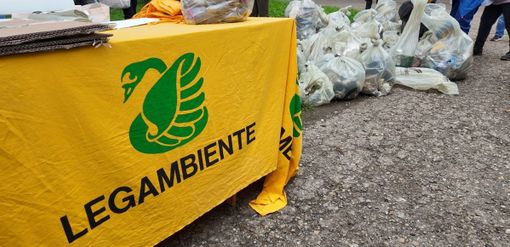 Immagine di archivio di rifiuti recuperati da Legambiente Immagine di archivio di rifiuti recuperati da Legambiente