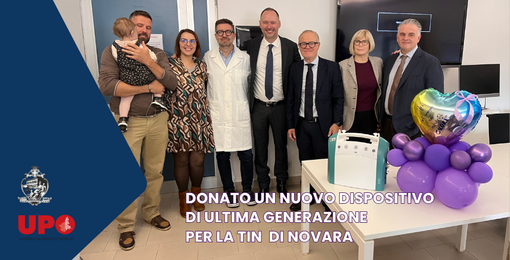 Un nuovo ventilatore neonatale per la Terapia Intensiva di Novara grazie a una grande rete di solidarietà