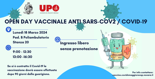 Open Day Vaccinale contro il Covid-19 al Maggiore di Novara Open Day Vaccinale contro il Covid-19 al Maggiore di Novara