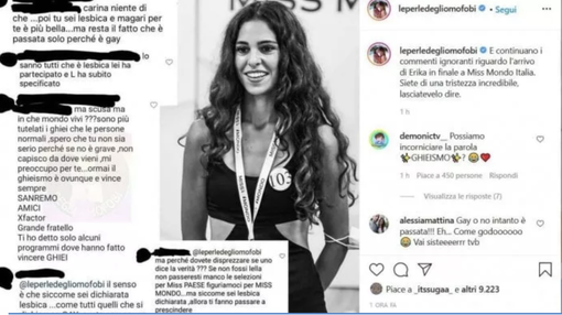 “Passata solo perché lesbica”: insulti web alla finalista di Miss Mondo “Passata solo perché lesbica”: insulti web alla finalista di Miss Mondo