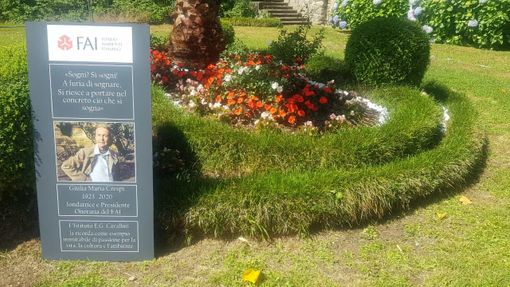 Inaugurata all'istituto Bonfanti un aiuola in memoria di Giulia Maria Crespi