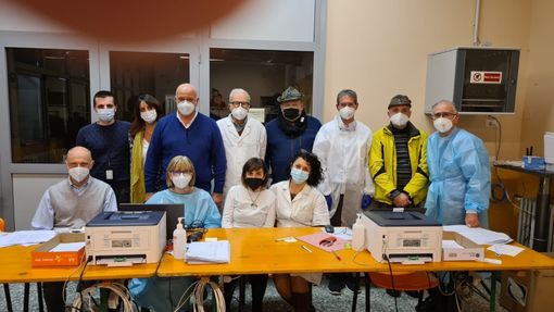 Il sindaco ringrazia i volontari del centro vaccinale di Gozzano