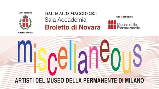 La mostra "Miscellaneous" al Broletto di Novara La mostra "Miscellaneous" al Broletto di Novara