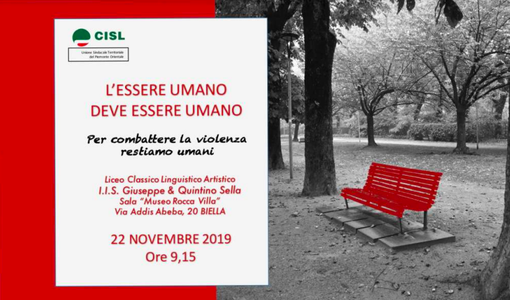 “L'essere umano deve essere umano”: l'iniziativa Cisl contro la violenza sulle donne “L'essere umano deve essere umano”: l'iniziativa Cisl contro la violenza sulle donne