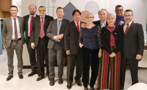 Consulenti del Lavoro della provincia di Novara  riuniti in videoconferenza per l'assemblea annuale 2020
