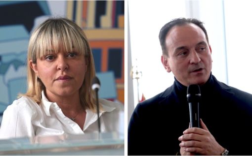 L'assessore Marina Chiarelli e il presidente Alberto Cirio