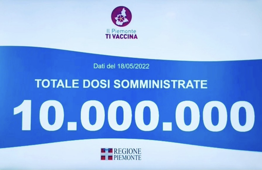 Covid, in Piemonte somministrate 10 milioni di dosi di vaccino