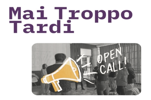 Progetto "Mai troppo tardi": parte la call rivolta ai giovani
