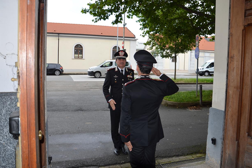Il generale Di Stasio in visita al comando provinciale di Novara