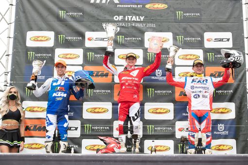 Filippo Zonta (Honda) vince a Maggiora il round italiano dell’europeo EMX Open. Il romano Valerio Lata (Ktm) è 2° nella classe EMX Open