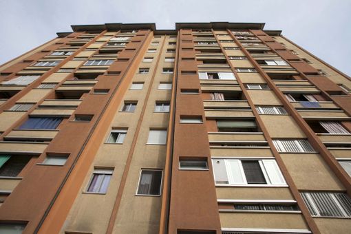 Foto d'archivio di case popolari Foto d'archivio di case popolari