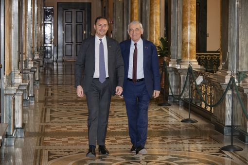 Il Segretario Generale Lapucci insieme al Presidente Quaglia (credits Getty Images)
