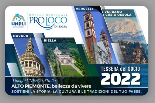 Camera di Commercio, la tessera Pro Loco 2022 dedicata all'Alto Piemonte Camera di Commercio, la tessera Pro Loco 2022 dedicata all'Alto Piemonte