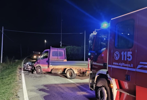 Scontro tra auto e furgone  a Granozzo con Monticello