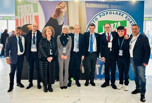 Una delegazione novarese al congresso nazionale di Forza Italia