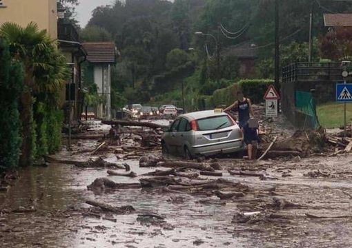 Notizie dal Piemonte.  Frana ad Oggebio (Vb), interrotta la SS34