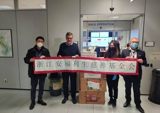 Coronavirus Piemonte, 10 nuovi ventilatori polmonari dalla comunità cinese