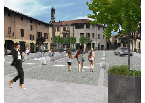 Ecco come sarà la piazza Santa Maria di Cameri
