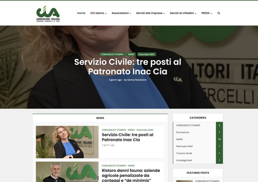 È online il nuovo sito web di Cia Novara Vercelli Vco