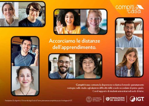 Scuola; contro la dispersione torna progetto “compiti@casa” di Fondazione De Agostini Scuola; contro la dispersione torna progetto “compiti@casa” di Fondazione De Agostini