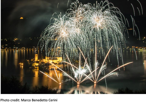 Domenica a Orta San Giulio la serata d'apertura del 'Festival di Fuochi d'Artificio'