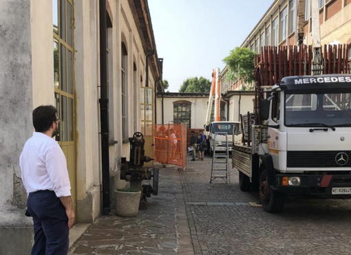 Sopralluogo tecnico della provincia nel cantiere di messa in sicurezza dell’Iti “Omar”