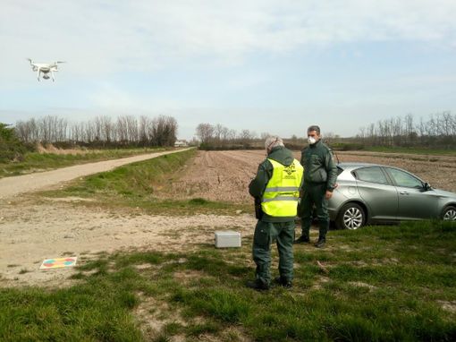 Il drone che controlla Novara